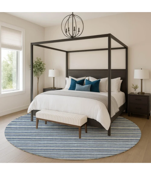 Dalyn Soft Essentials Blue SE2 8ft. x 8ft. Rug