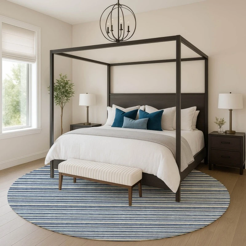 Dalyn Soft Essentials Blue SE2 8ft. x 8ft. Rug