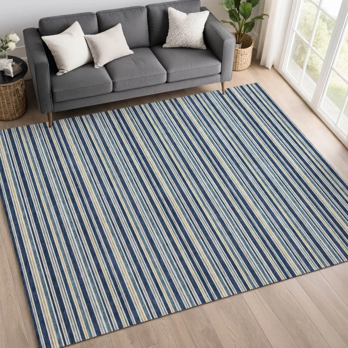 Dalyn Soft Essentials Blue SE2 3ft. x 5ft. Rug