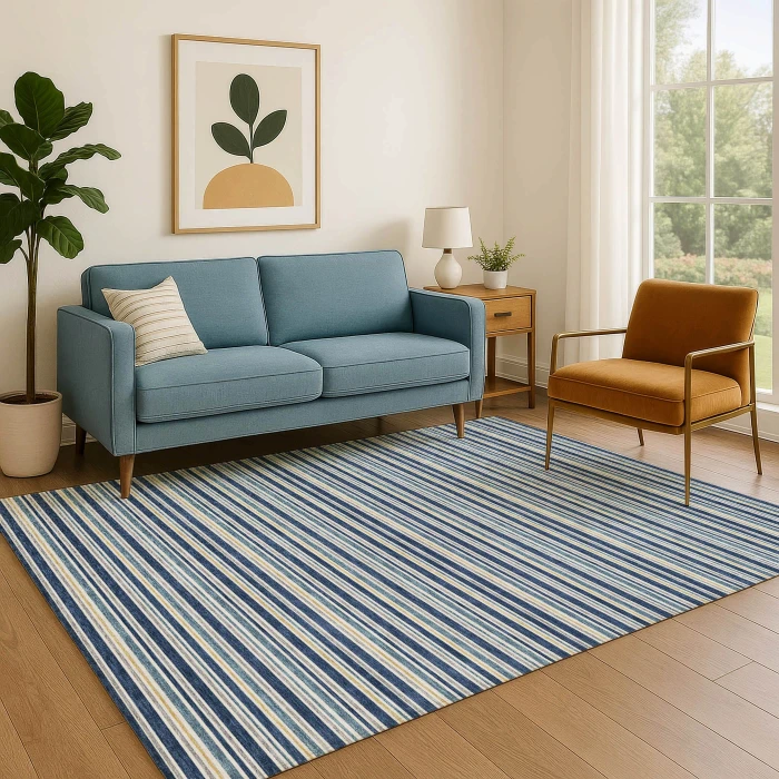 Dalyn Soft Essentials Blue SE2 3ft. x 5ft. Rug
