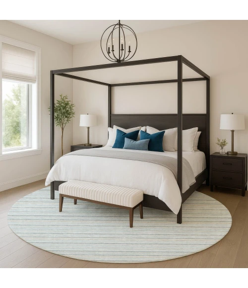 Dalyn Soft Essentials Blue SE2 8ft. x 8ft. Rug