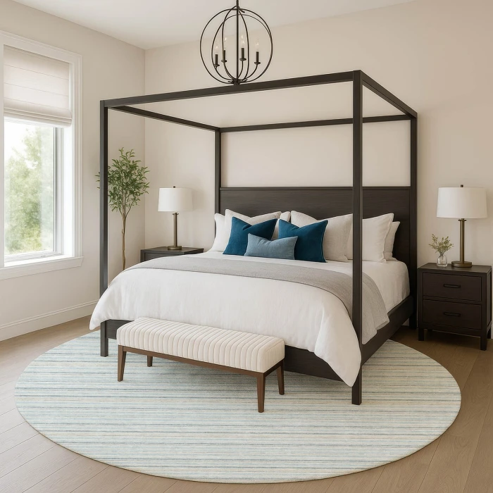 Dalyn Soft Essentials Blue SE2 8ft. x 8ft. Rug