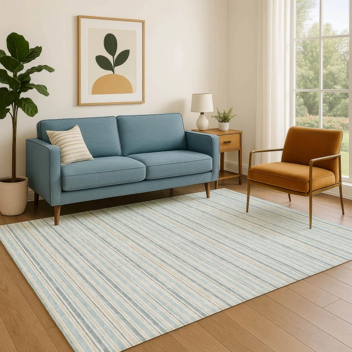 Dalyn Soft Essentials Blue SE2 2ft.6in. x 3ft.10in. Rug