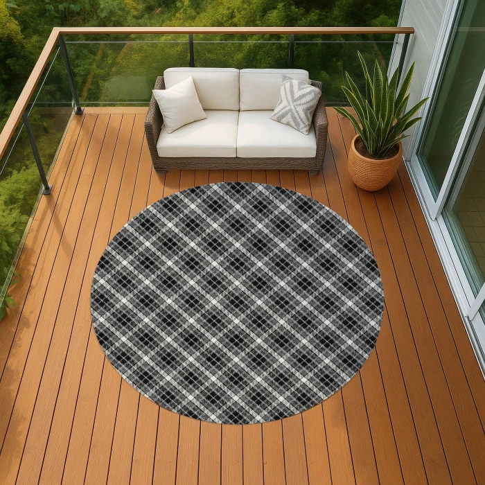 Dalyn Soft Essentials Black SE3 8ft. x 8ft. Rug