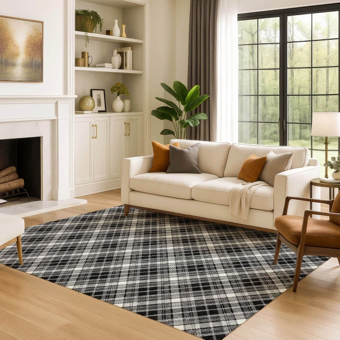 Dalyn Soft Essentials Black SE3 8ft. x 10ft. Rug
