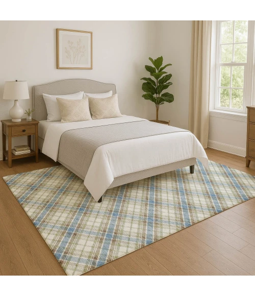 Dalyn Soft Essentials Blue SE3 10ft. x 14ft. Rug