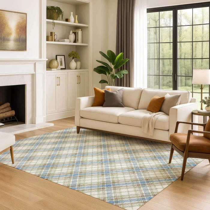 Dalyn Soft Essentials Blue SE3 5ft. x 7ft.6in. Rug