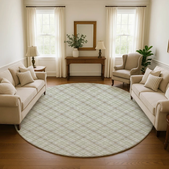 Dalyn Soft Essentials Green SE3 8ft. x 8ft. Rug