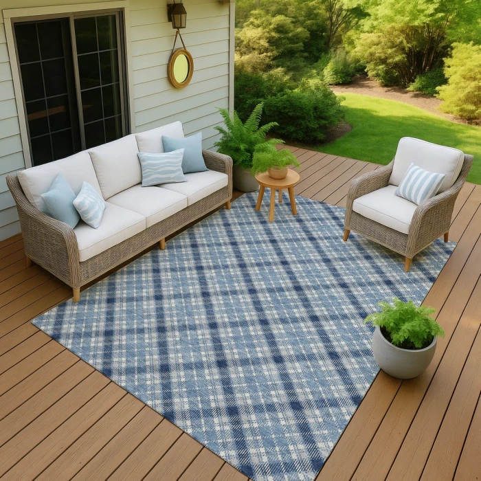 Dalyn Soft Essentials Blue SE3 2ft.6in. x 3ft.10in. Rug