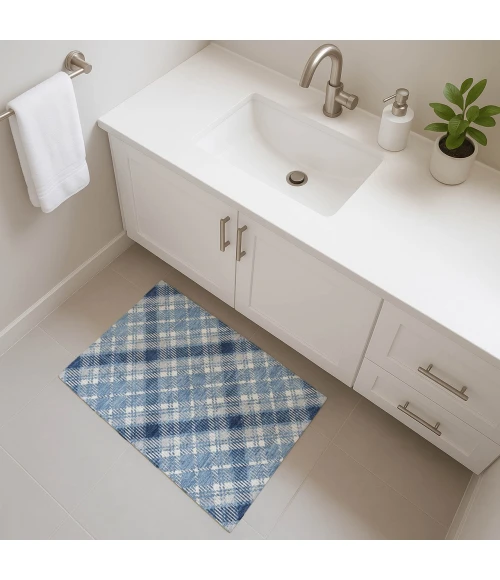 Dalyn Soft Essentials Blue SE3 1ft.8in. x 2ft.6in. Rug