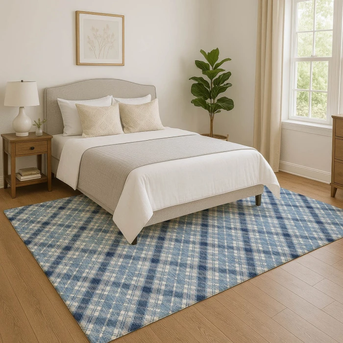Dalyn Soft Essentials Blue SE3 2ft.6in. x 3ft.10in. Rug