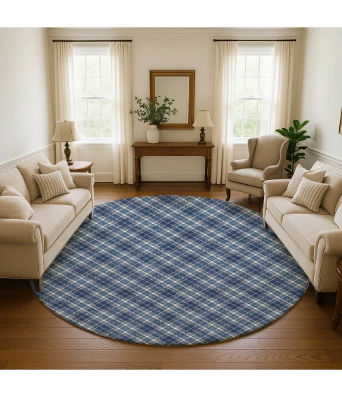 Dalyn Soft Essentials Blue SE3 8ft. x 8ft. Rug