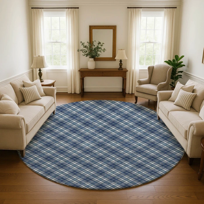 Dalyn Soft Essentials Blue SE3 8ft. x 8ft. Rug