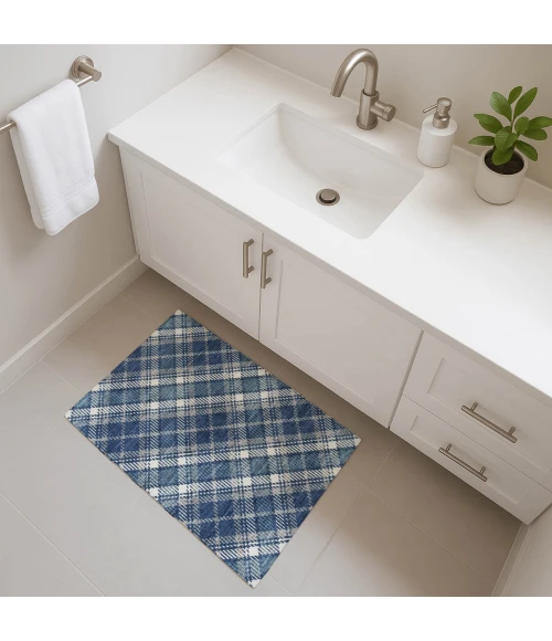 Dalyn Soft Essentials Blue SE3 1ft.8in. x 2ft.6in. Rug