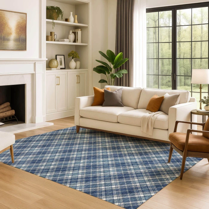 Dalyn Soft Essentials Blue SE3 5ft. x 7ft.6in. Rug
