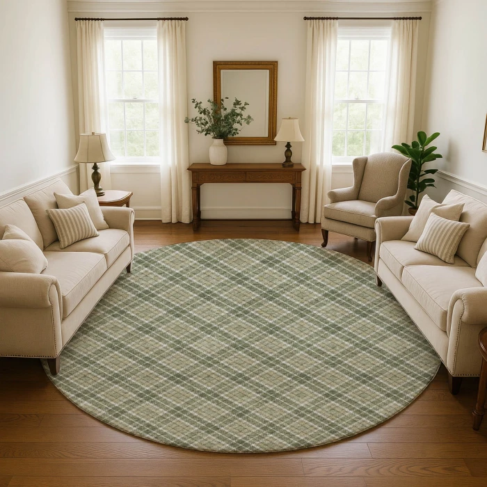 Dalyn Soft Essentials Green SE3 8ft. x 8ft. Rug