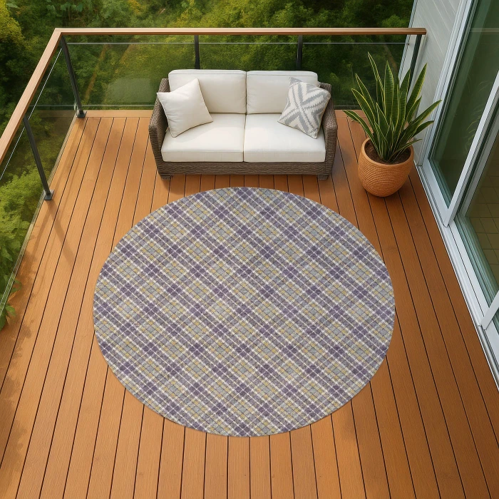 Dalyn Soft Essentials Purple SE3 8ft. x 8ft. Rug