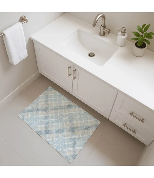 Dalyn Soft Essentials Blue SE3 1ft.8in. x 2ft.6in. Rug