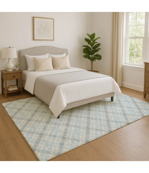 Dalyn Soft Essentials Blue SE3 10ft. x 14ft. Rug
