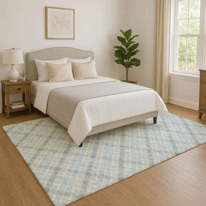 Dalyn Soft Essentials Blue SE3 8ft. x 10ft. Rug