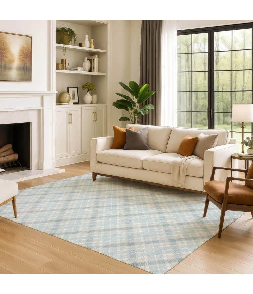 Dalyn Soft Essentials Blue SE3 10ft. x 14ft. Rug