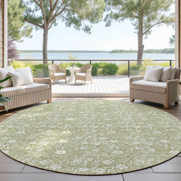 Dalyn Soft Essentials Green SE4 8ft. x 8ft. Rug