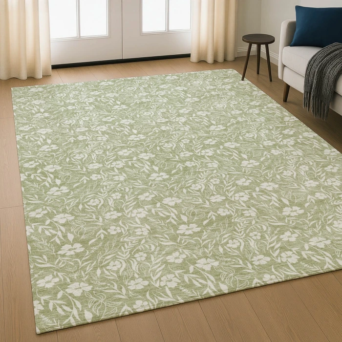 Dalyn Soft Essentials Green SE4 9ft. x 12ft. Rug