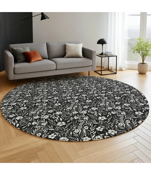 Dalyn Soft Essentials Black SE4 8ft. x 8ft. Rug