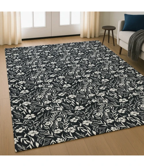 Dalyn Soft Essentials Black SE4 5ft. x 7ft.6in. Rug