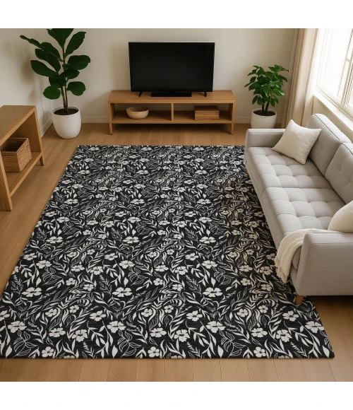Dalyn Soft Essentials Black SE4 5ft. x 7ft.6in. Rug