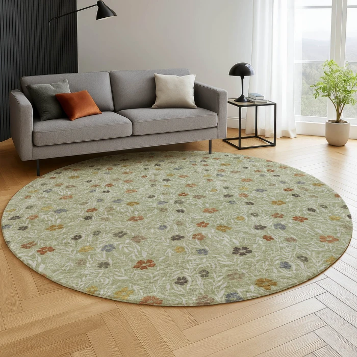 Dalyn Soft Essentials Green SE4 8ft. x 8ft. Rug