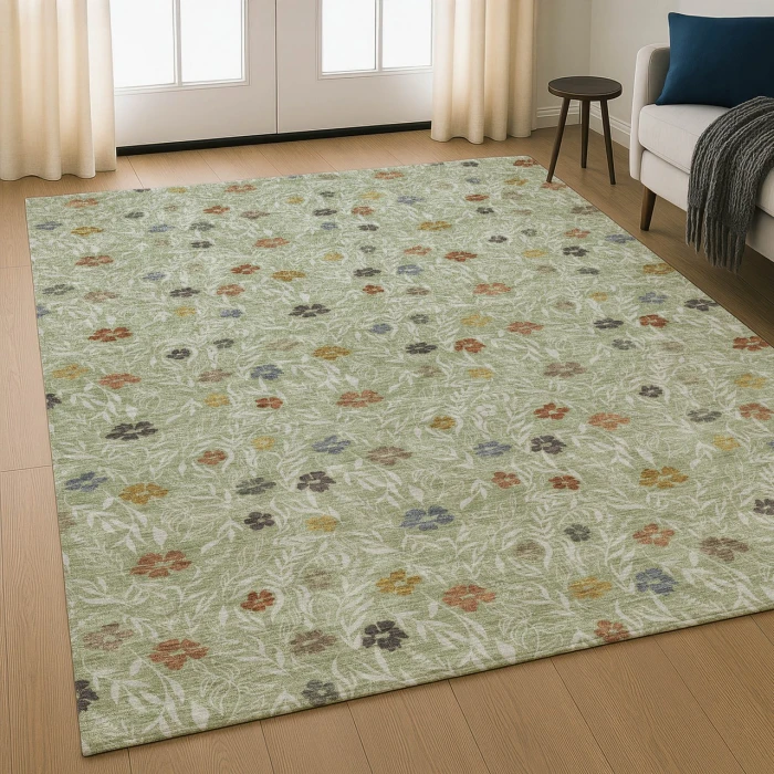 Dalyn Soft Essentials Green SE4 3ft. x 5ft. Rug