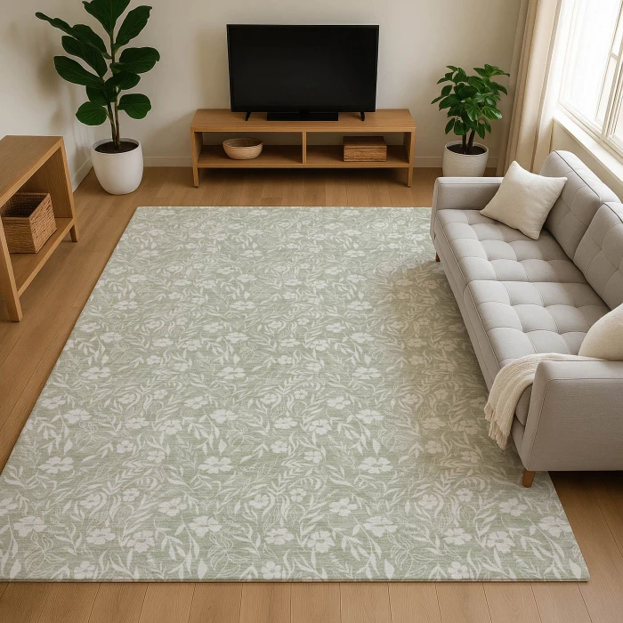 Dalyn Soft Essentials Green SE4 9ft. x 12ft. Rug