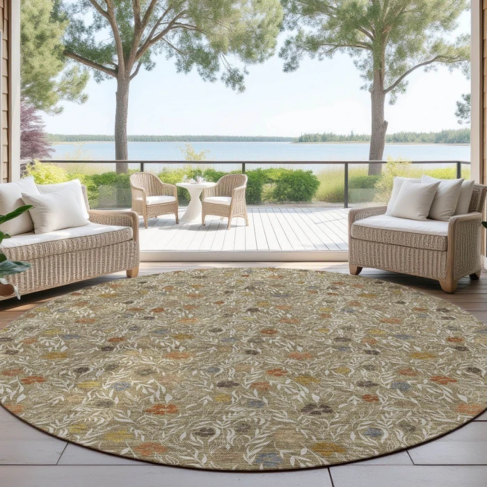 Dalyn Soft Essentials Brown SE4 8ft. x 8ft. Rug