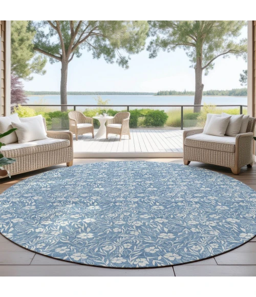 Dalyn Soft Essentials Blue SE4 8ft. x 8ft. Rug