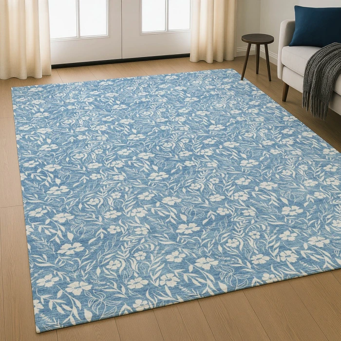 Dalyn Soft Essentials Blue SE4 2ft.6in. x 3ft.10in. Rug