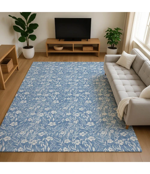 Dalyn Soft Essentials Blue SE4 5ft. x 7ft.6in. Rug