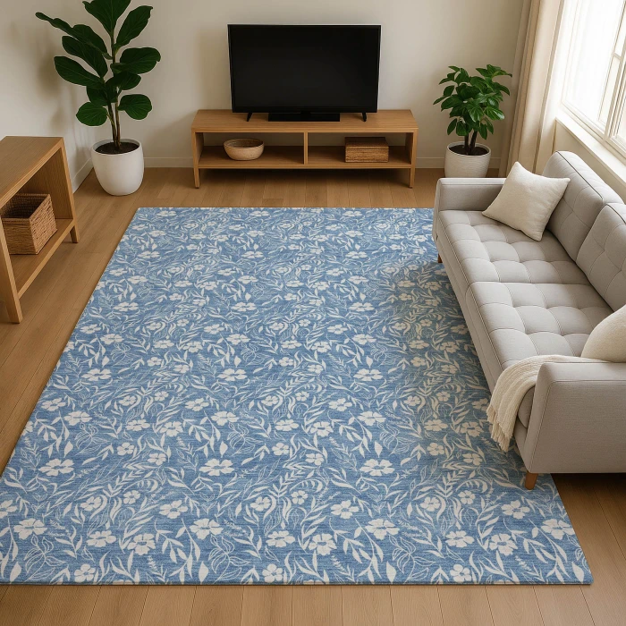 Dalyn Soft Essentials Blue SE4 2ft.6in. x 3ft.10in. Rug