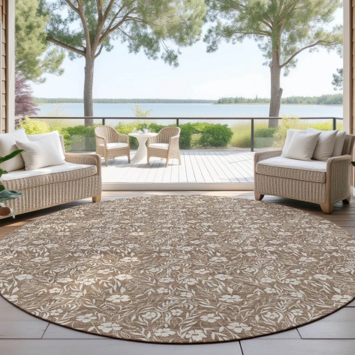 Dalyn Soft Essentials Brown SE4 8ft. x 8ft. Rug