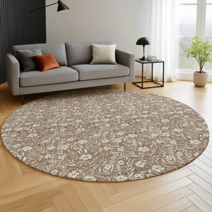 Dalyn Soft Essentials Brown SE4 8ft. x 8ft. Rug