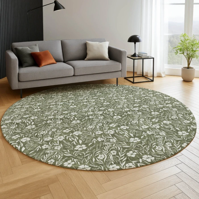 Dalyn Soft Essentials Green SE4 8ft. x 8ft. Rug