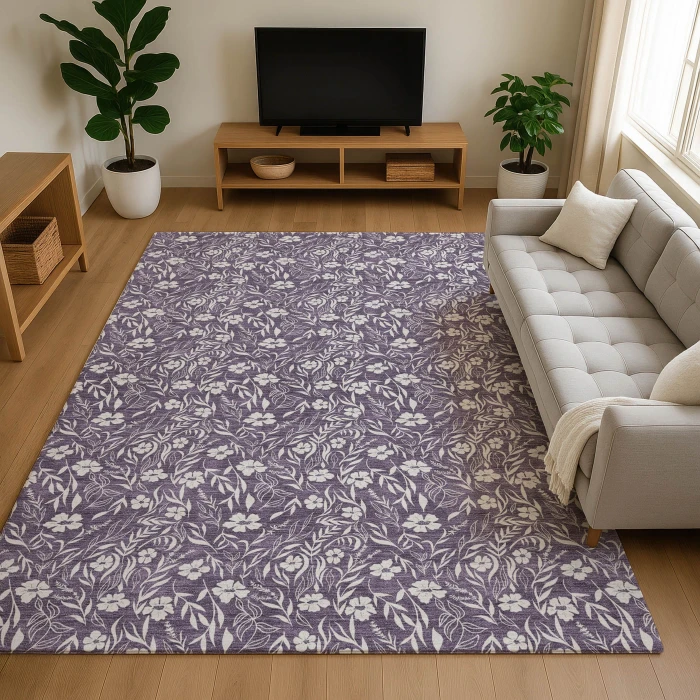 Dalyn Soft Essentials Purple SE4 3ft. x 5ft. Rug