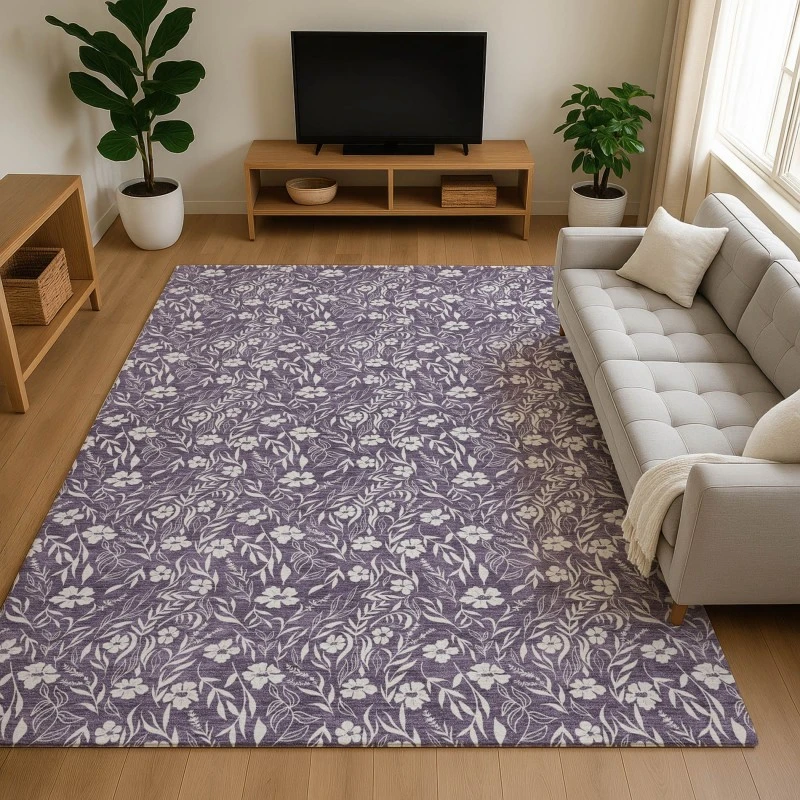Dalyn Soft Essentials Purple SE4 3ft. x 5ft. Rug
