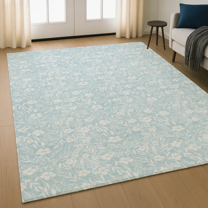Dalyn Soft Essentials Blue SE4 8ft. x 10ft. Rug