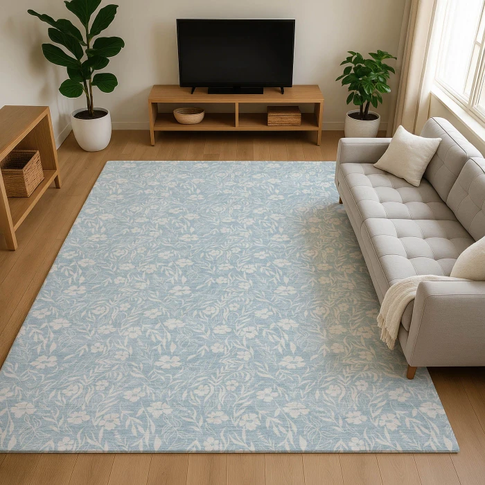 Dalyn Soft Essentials Blue SE4 8ft. x 10ft. Rug