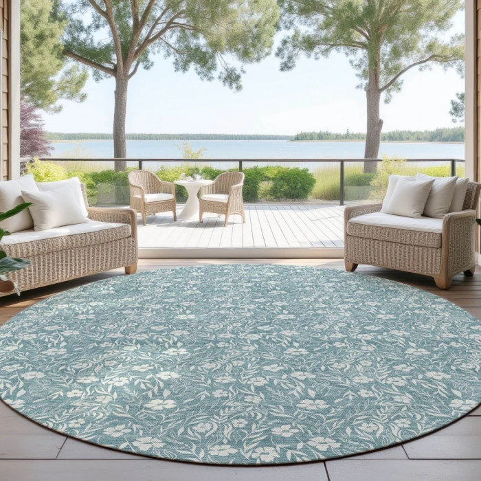 Dalyn Soft Essentials Teal SE4 8ft. x 8ft. Rug