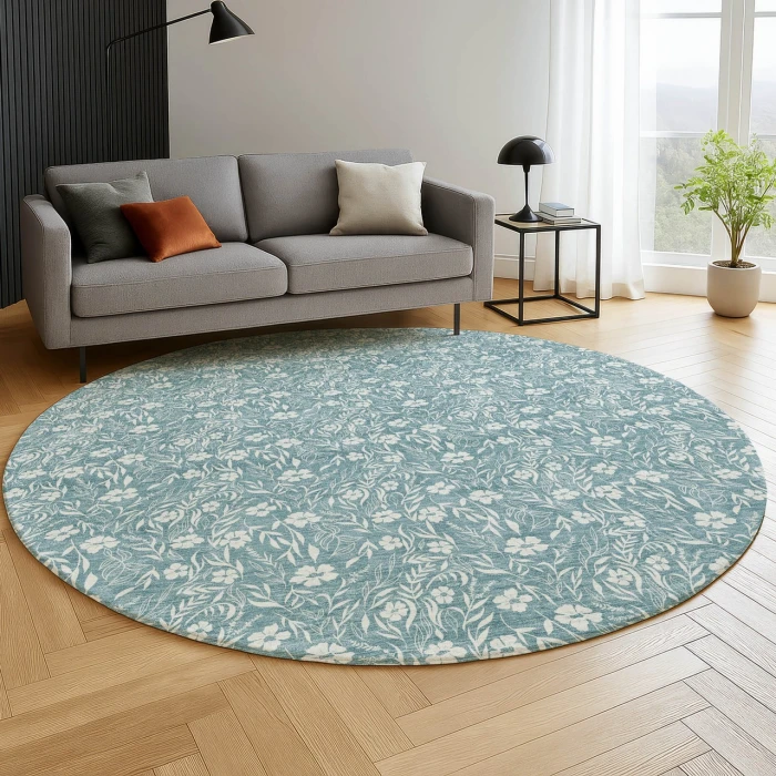 Dalyn Soft Essentials Teal SE4 8ft. x 8ft. Rug