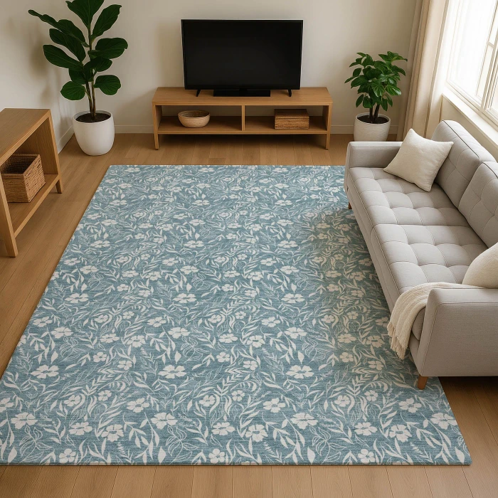 Dalyn Soft Essentials Teal SE4 10ft. x 14ft. Rug