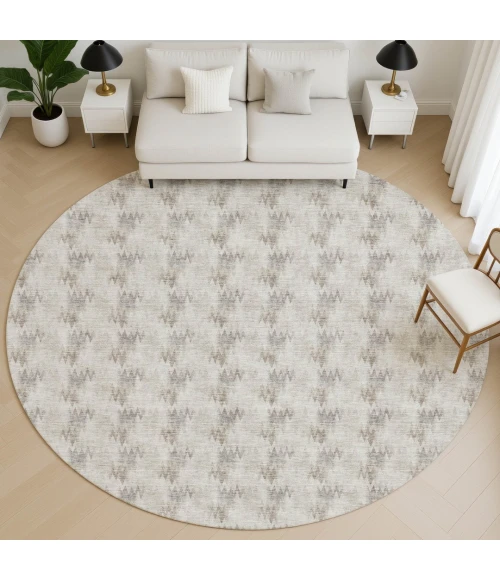 Dalyn Soft Essentials Beige SE5 8ft. x 8ft. Round Rug