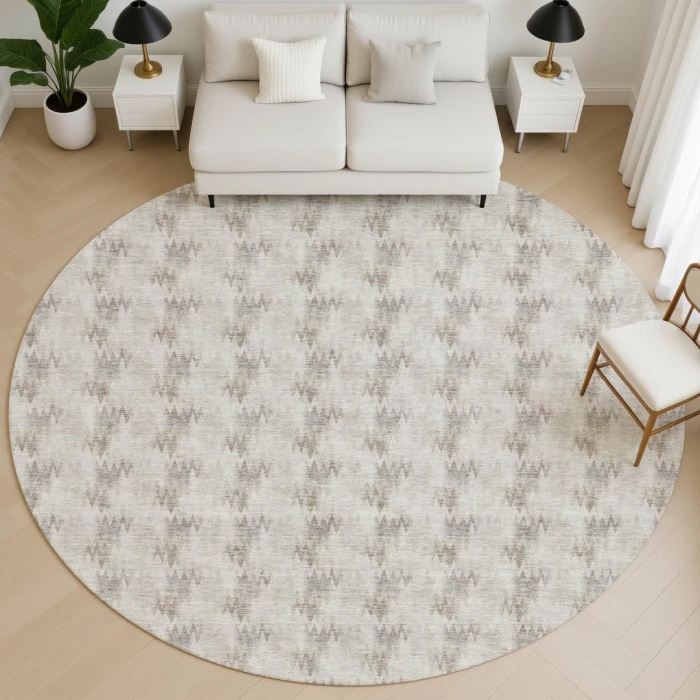 Dalyn Soft Essentials Beige SE5 8ft. x 8ft. Round Rug